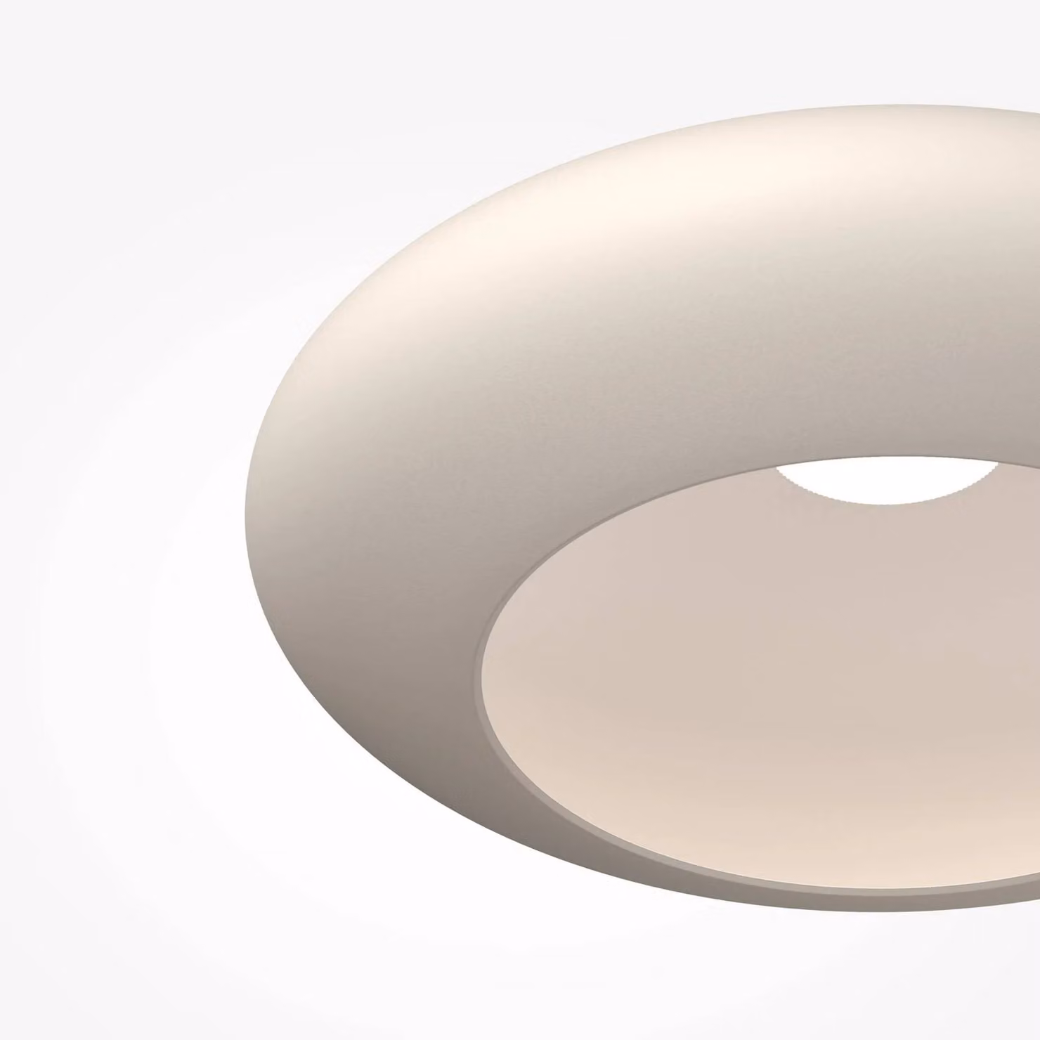 Maytoni Plafoniera soffitto Aros, Bianco / Opale, Soggiorno / Sala da pranzo, Alluminio, Plafoniera