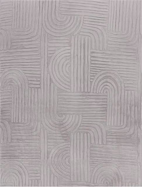 Tappeto in ecopelliccia Lelystar grigio L: 150 cm, P: 80 cm