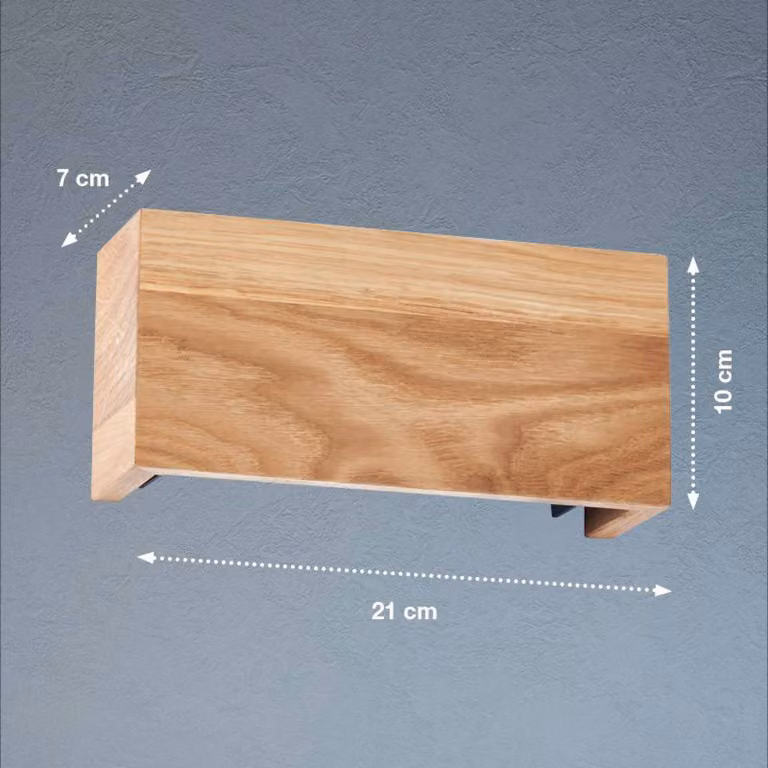 FISCHER & HONSEL Applique Shine-Wood, Legno chiaro, Soggiorno / Sala da pranzo, Legno, Applique