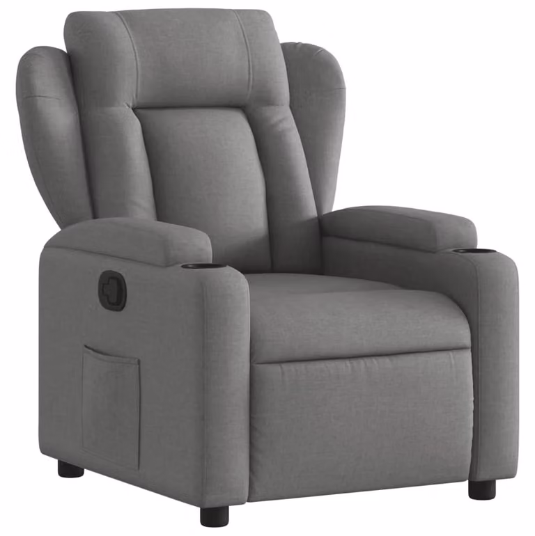 Poltrona reclinabile elettrica - Poltrona relax elettrica - Sedia a sollevamento - Poltrona - Grigio scuro