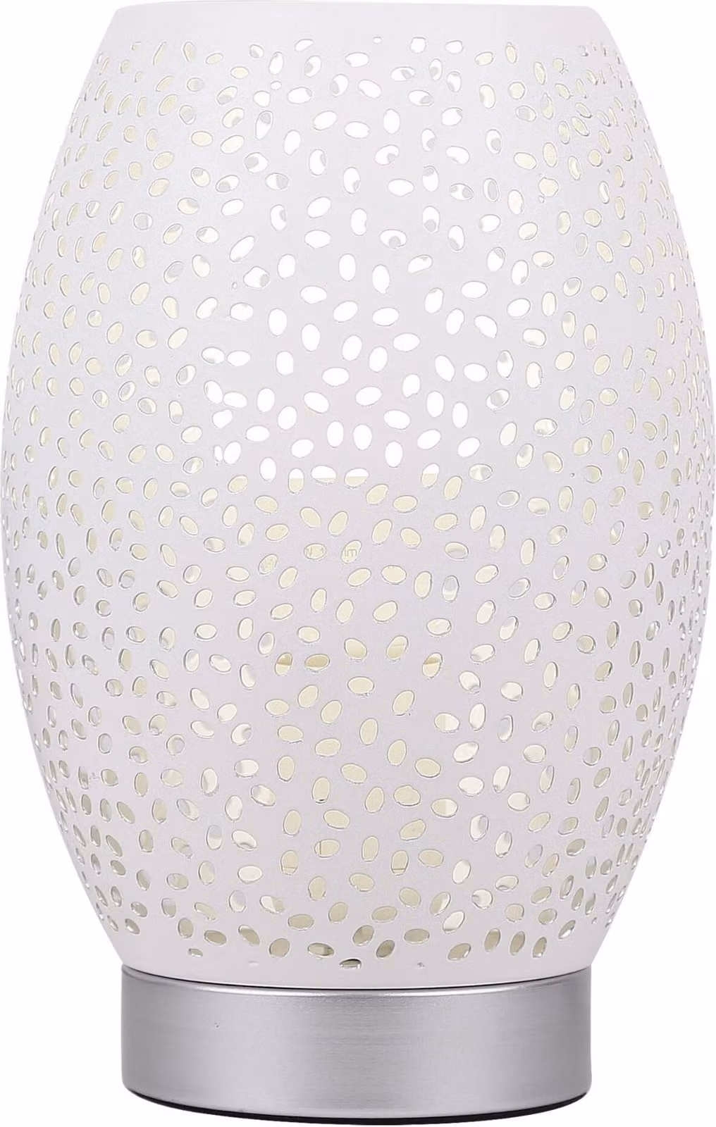Lampada da tavolo VENUS bianco-argento 1xE27x60W in metallo, dimensioni: 23x15x15 cm, IP20, Candellux