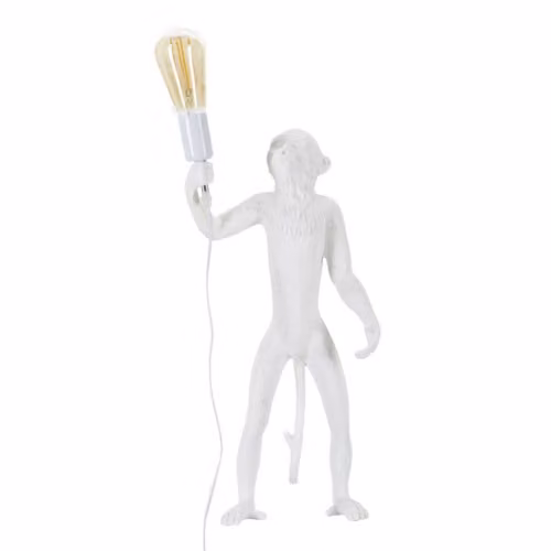 Lampade da tavolo LAMPADA DA TAVOLO MONKEY BIANCO CM Ø 26X34X55 Mauro Ferretti