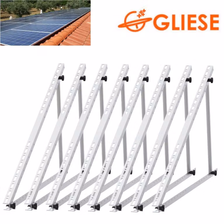 8 pezzi supporto PV 114cm modulo solare 0°-90° staffa di montaggio pannello solare IT 0% IVA
