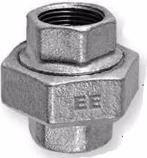 Fonderia Zawiercie Nipplo piatto 3/4 zincato doppio