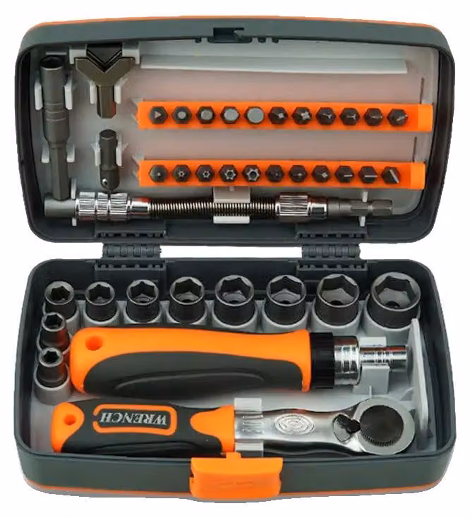 Kit di strumenti per la manutenzione, design combinato, custodia portatile, modello YS38H1LSD