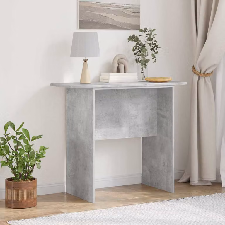 vidaXL Tavolo consolle moderno in MDF Grigio, L 93 x P 40 x H 75 cm