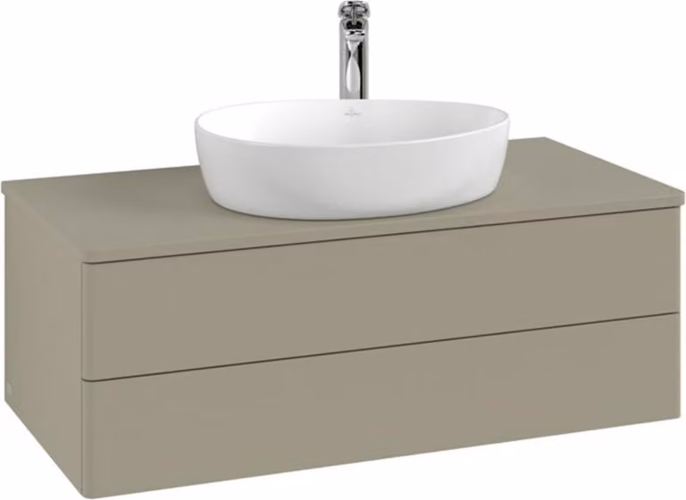 V&B Mobiletto con struttura frontale Antao 100x36x50cm, HL, WBP Lac, md bl. m Lac
