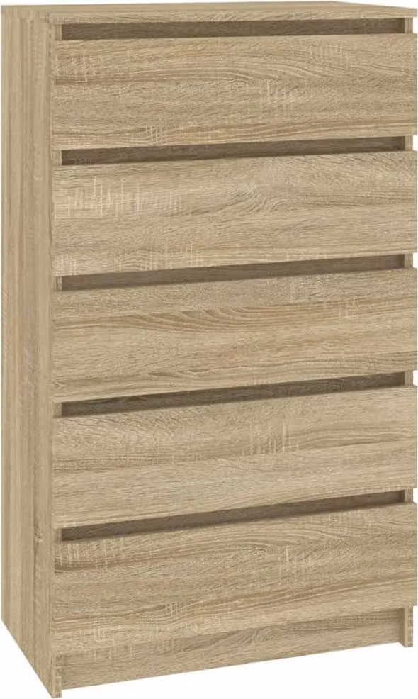 Cassettiera Rovere Sonoma 60x36x103 cm in Legno Multistrato