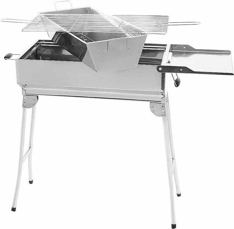 Mangal griglia in acciaio inox 0,8 mm H76,5хB61xD30cm Griglia in acciaio inox BBQ shashlik