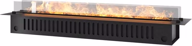 Camino a vapore elettrico da incasso Invapo con LED RGB Nero L: 180 cm, P: 48,5 cm, H: 33 cm
