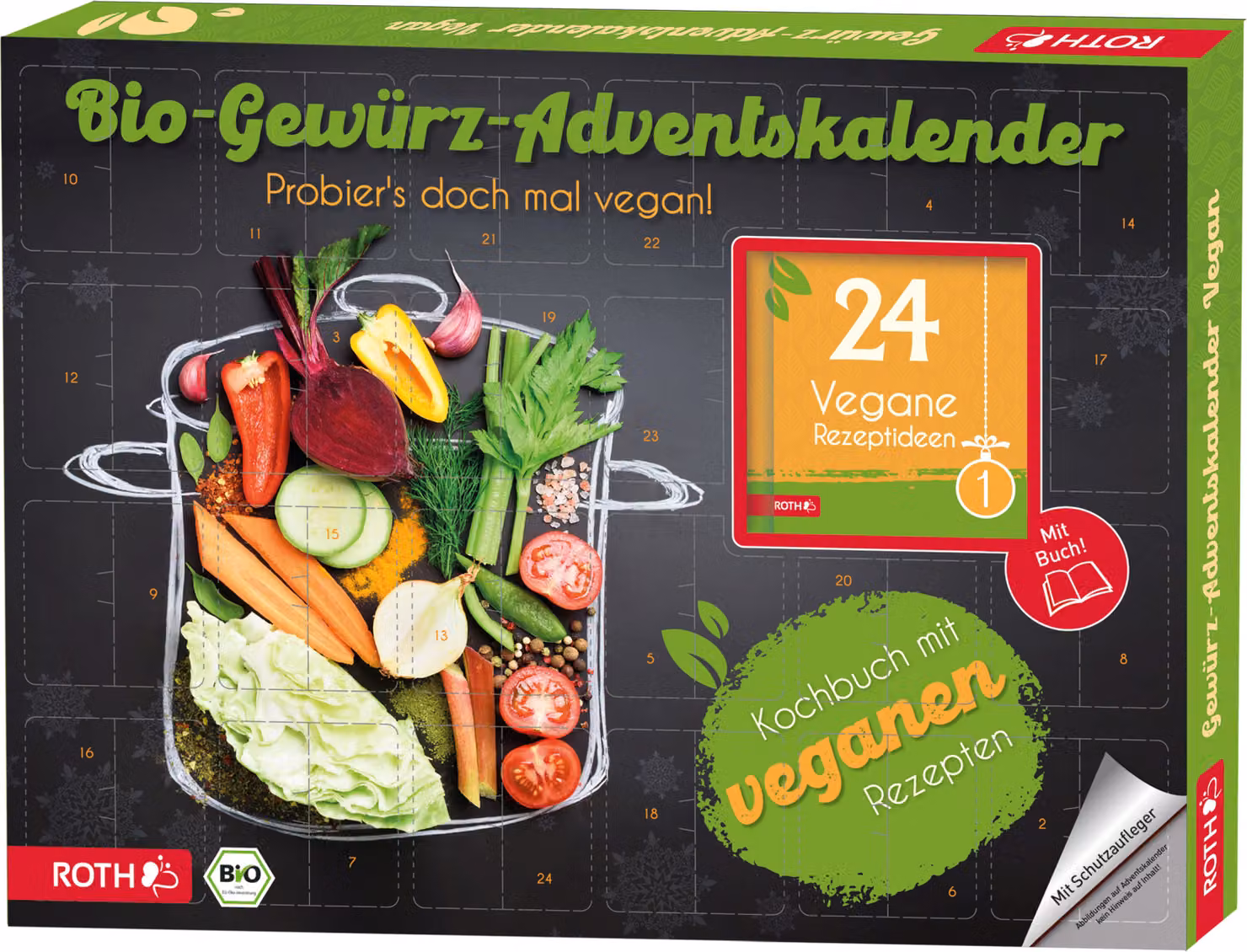 Calendario dell'Avvento "Calendario dell'Avvento delle spezie biologiche - Ricette vegane".