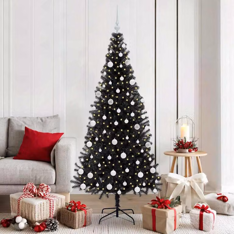 Maison Exclusive - Albero di Natale nero, 180 cm, in PVC