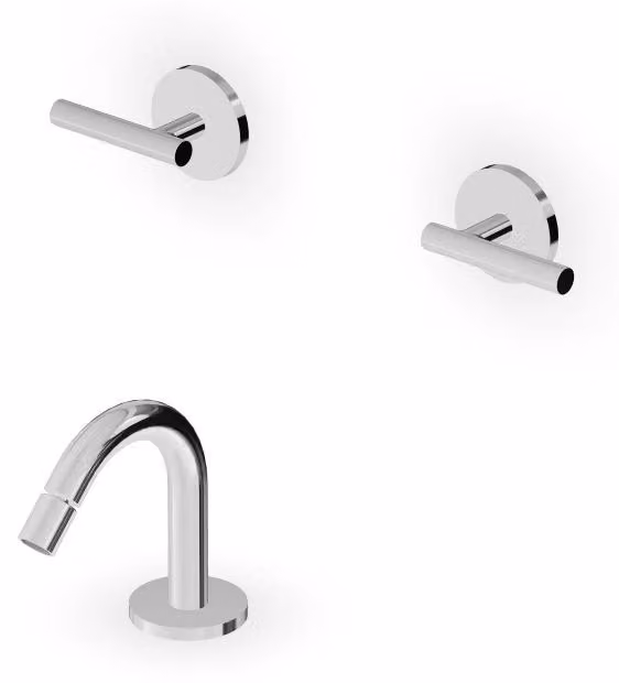 CASA39 Zucchetti Pan S Rubinetto bidet 3 fori con canna ZPA5775