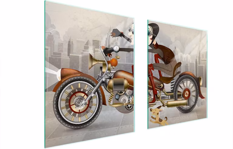 Piastra Di Protezione Vetri Per Moto Herd 85X52