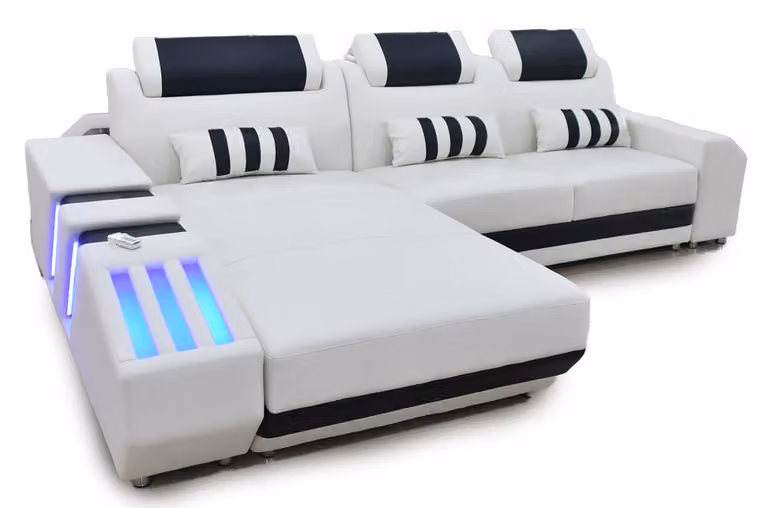 Ecksofa Eckgarnitur Sofa Polster Sitz Wohnlandschaft Garnitur L-Form