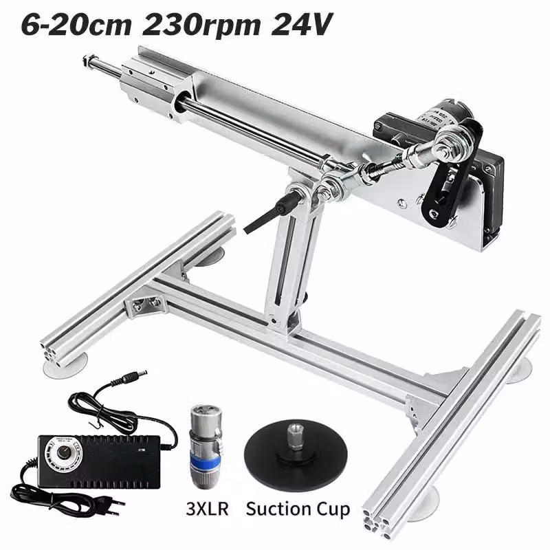 Linearattuatore - Alimentazione DC 24V - Corsa regolabile da 6 a 20 cm - 230 giri/min - Motore lineare silenzioso per l'automazione fai-da-te - Ingresso 220V - Corsa 6-20 cm, 230 rpm, Modello A