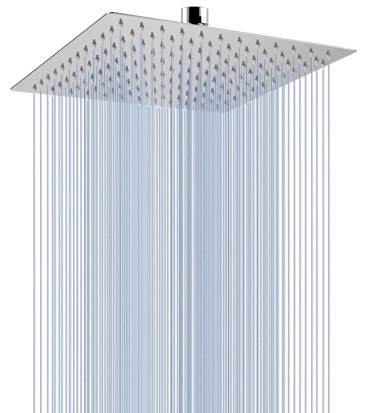 Doccia a soffione, altezza 25 cm, acciaio inossidabile 304, cromato, regolabile, per bagno