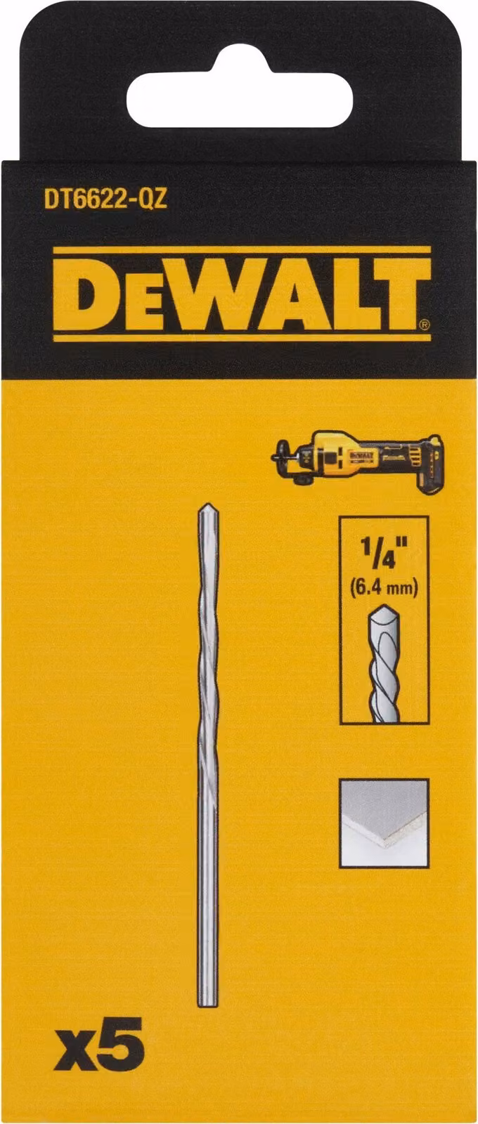 DEWALT Trockenbaufraeser, 5 Stk.