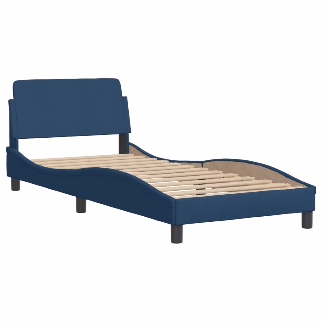 Giroletto con Testiera Dover Blu 90x190 cm Tessuto