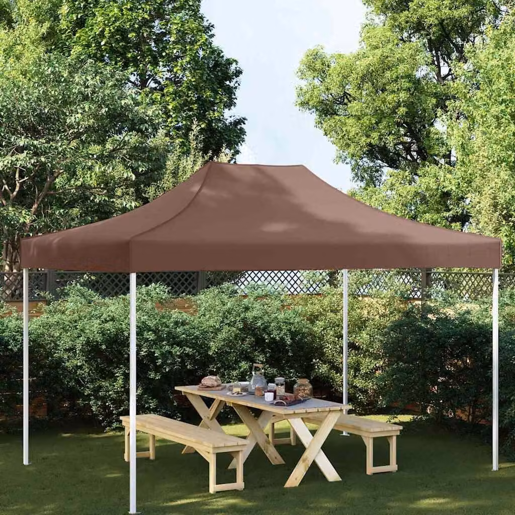Maison Exclusive - Telo per tendone da festa 4x3 m, marrone, 270 g/m²