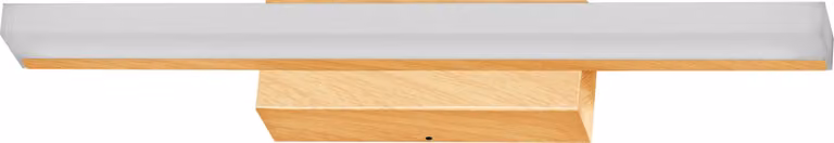 OSRAM Orbis Mirror apparecchio con decoro in legno, 40 cm, corpo in alluminio, 6,8 W, 650 lm, grado di protezione IP44, temperatura colore regolabile tramite Click CCT (4000 K e 3000 K), dimmerabile tramite touch control