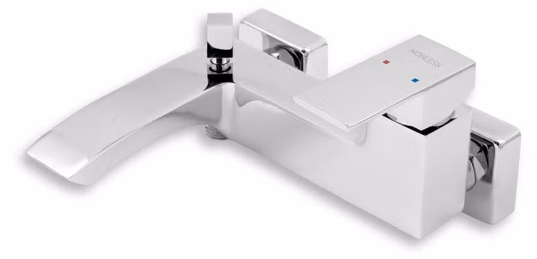 Miscelatore per vasca Nobleless senza accessori, 150 mm EDGE cromato