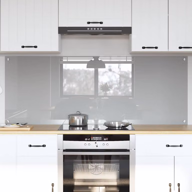 Set di 2 schienali da cucina vidaXL colore grigio chiaro, L: 80 cm x H: 60 cm