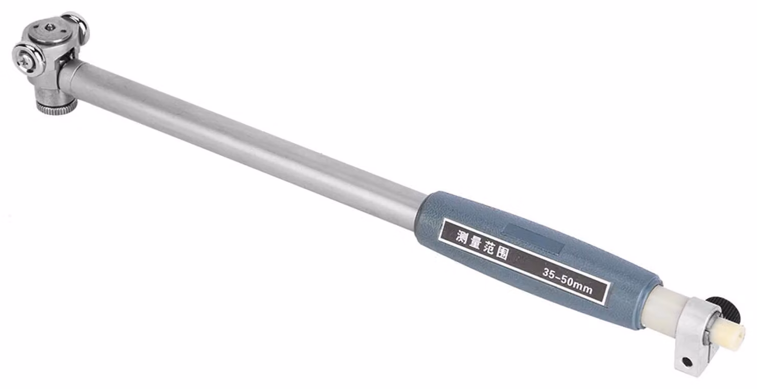 Misuratore di alesatura in lega di alluminio - Misuratore di profondità da 35 a 50 mm - Misuratore di diametro interno - Misuratore di alesatura cilindrica - Precisione: 0,01 mm - Facile da usare