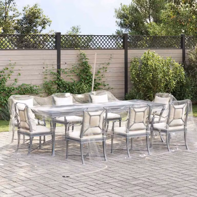 vidaXL Telone Trasparente con Occhielli 6x6 m in PVC