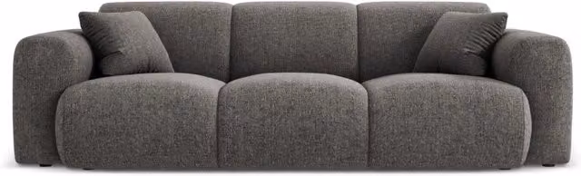Divano 3 posti Nolio Cosmopolitan Design in ciniglia grigio L: 235 cm, P: 72 cm, H: 84,5 cm – 1