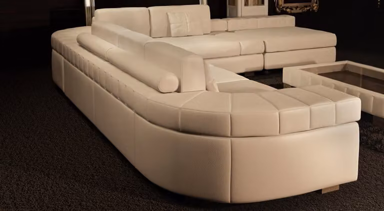 Ledersofa mit USB 3+2+1 Sitzer Garnitur Designersofa Ecksofa Polstercouch Sofa