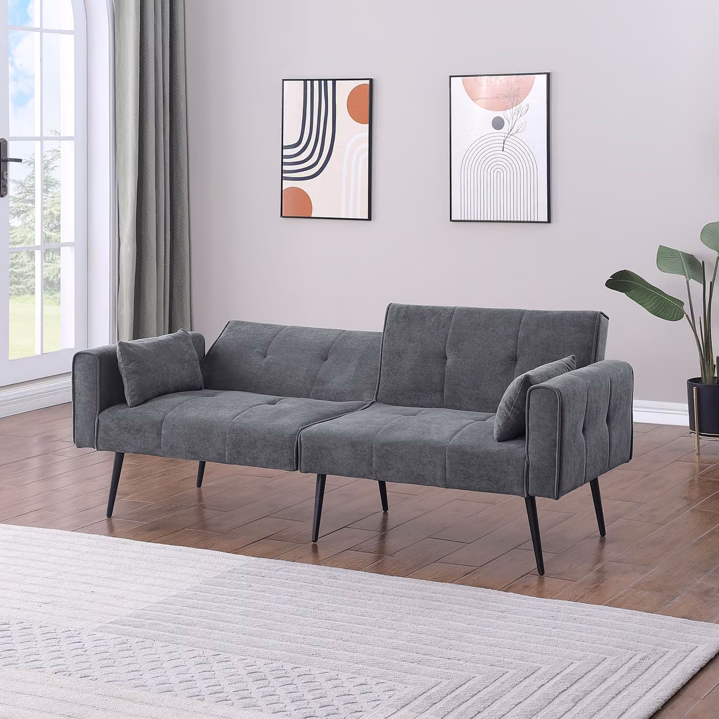 Divano letto pieghevole - Divano trasformabile in letto - Divano letto - Divano convertibile - Divano letto - Design salvaspazio