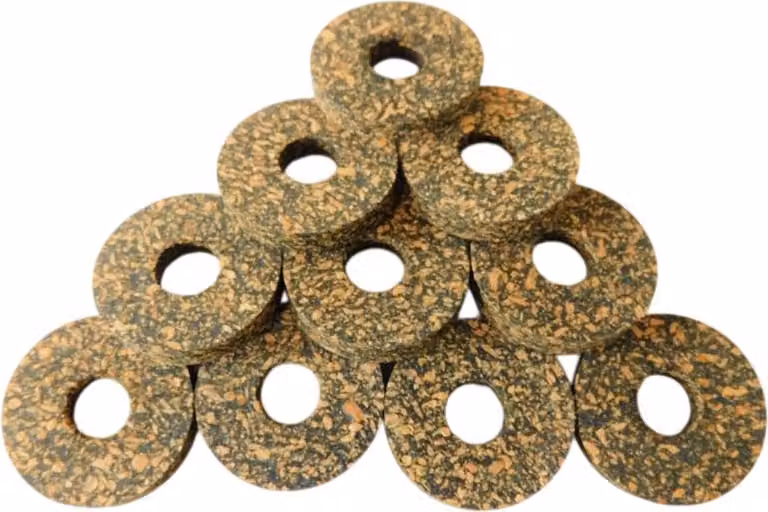 10 pezzi Sughero in gomma M8 25 mm x 9 mm x 4 mm