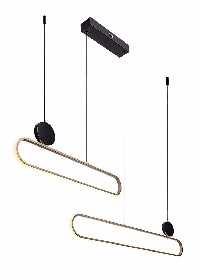 Rabalux 72268 Ciondolo moderno in metallo nero oro