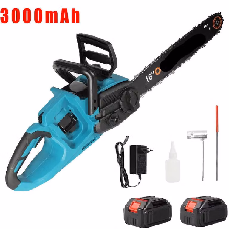 Troncatrice a catena - Seghetto - Sega per potatura - Sega a mano - Senza fili - 40 cm (16 pollici) - 3500W - 18V - Brushless