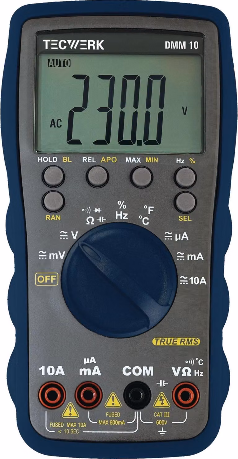 Multimetro DMM 10 0-600 V AC/DC VERO RMS