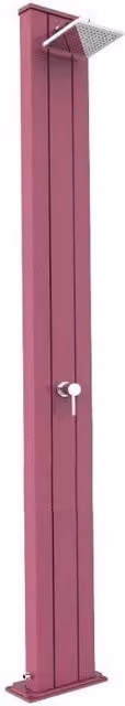 Doccia Tradizionale Spring S in Alluminio con Miscelatore Arkema Design Colore Fuxia CV-A205/4003