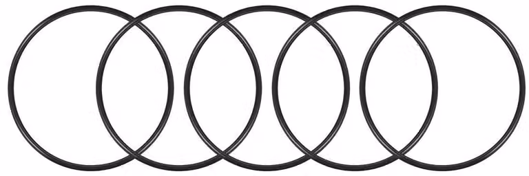 O-ring, confezione da 5 pezzi, diametro interno 108 mm, diametro esterno 115 mm, larghezza 3,5 mm, in gomma