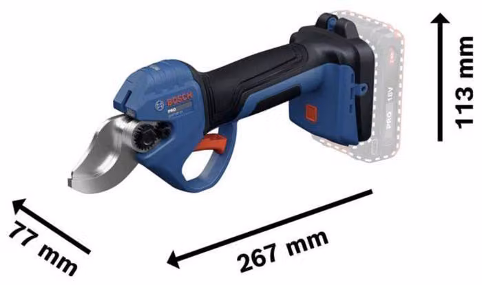 Bosch, cesoie da potatura GGP 18V-32, solo corpo macchina