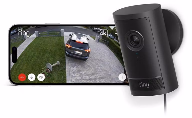 Ring Outdoor Camera 4K Pro, telecamera da esterno con alimentazione a corrente (ultima generazione)