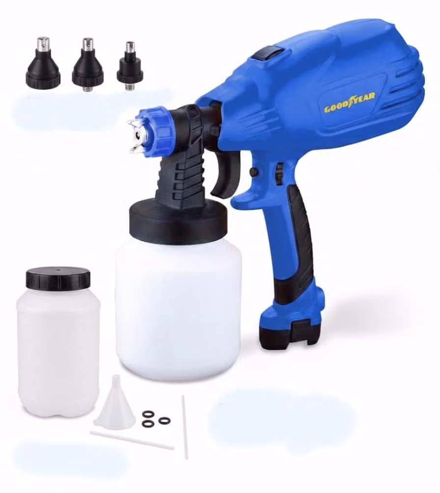 Goodyear - Sistema di verniciatura a spruzzo elettrico da 450W – Pistola a spruzzo per vernici murali
