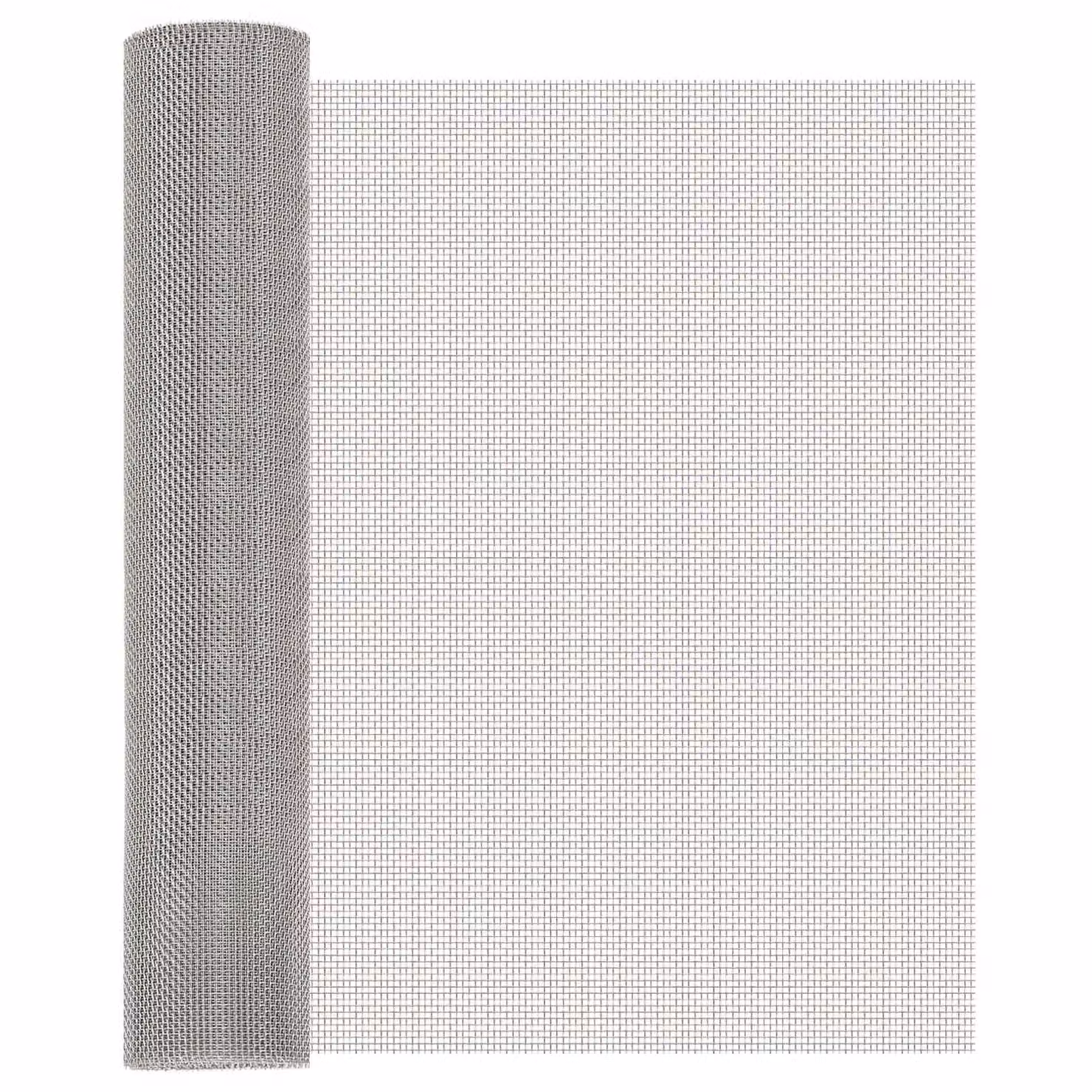 Rete per schermatura vidaXL in acciaio inossidabile Argento L: 1000 cm, H: 60 cm