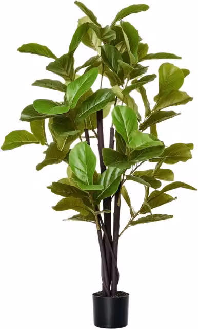 Pianta Artificiale Ficus Aosom Verde per Interni ed Esterni, Altezza: 130 cm