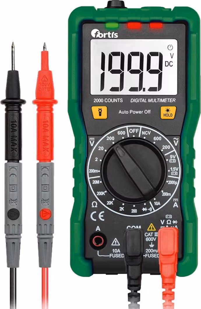Multimetro digitale FORTIS 0,1 mV-600V