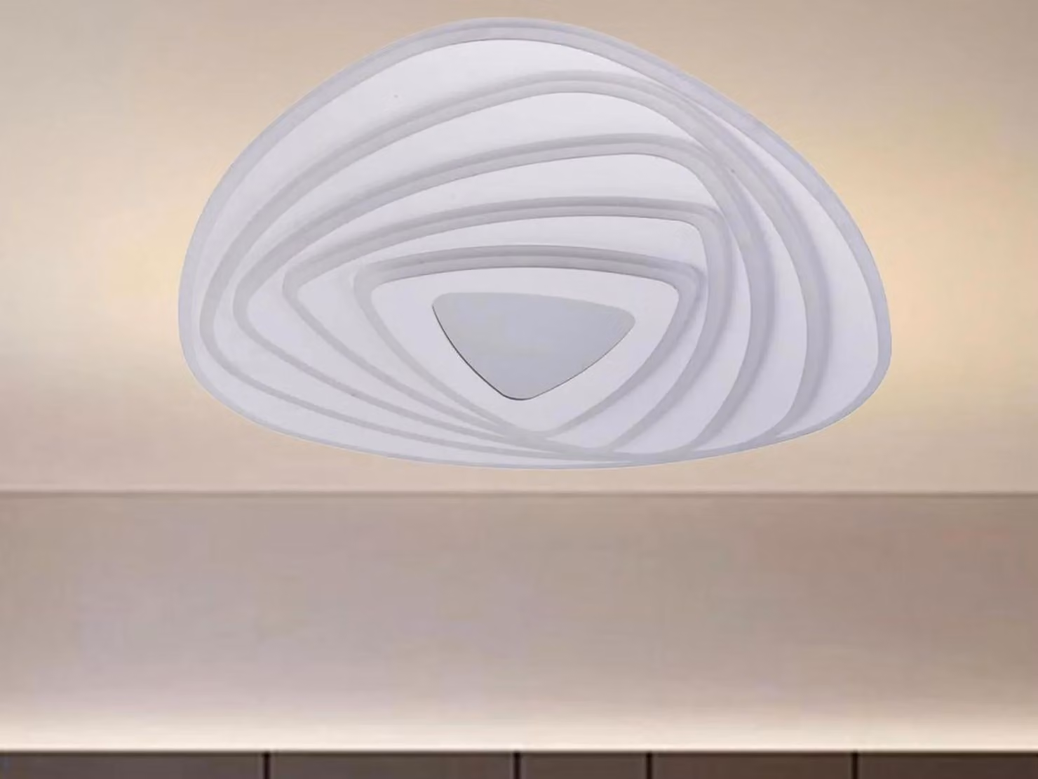 Lampada a sospensione a LED NEDES, 130W, con telecomando - Modello J1318/W