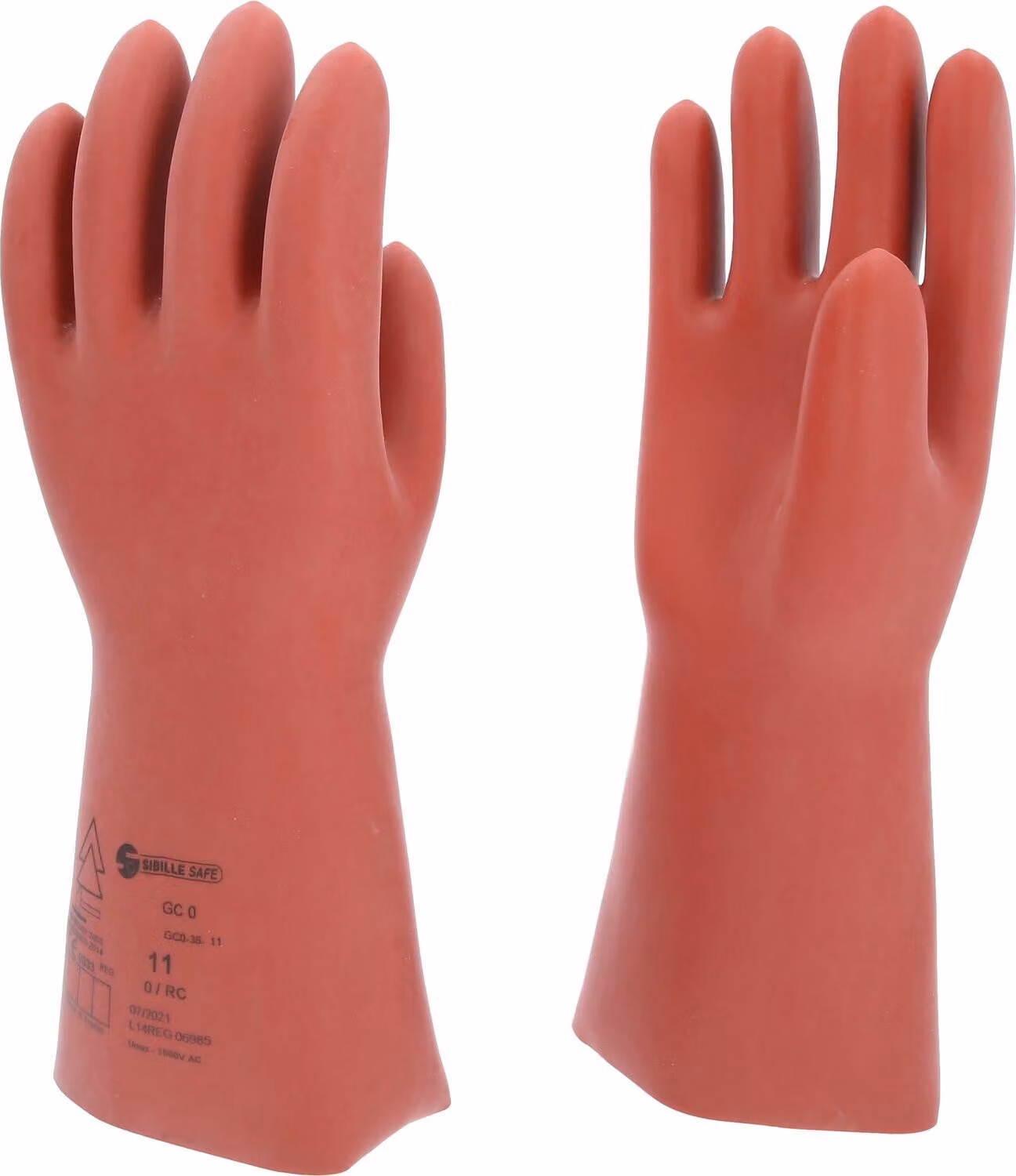 KS TOOLS Guanto di protezione per elettricisti con protezione meccanica taglia 11 classe 0 rosso - 117.0070