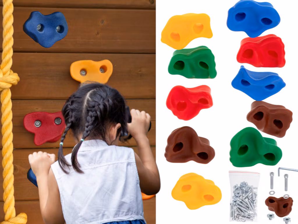 Portapietre da arrampicata per bambini 10pz