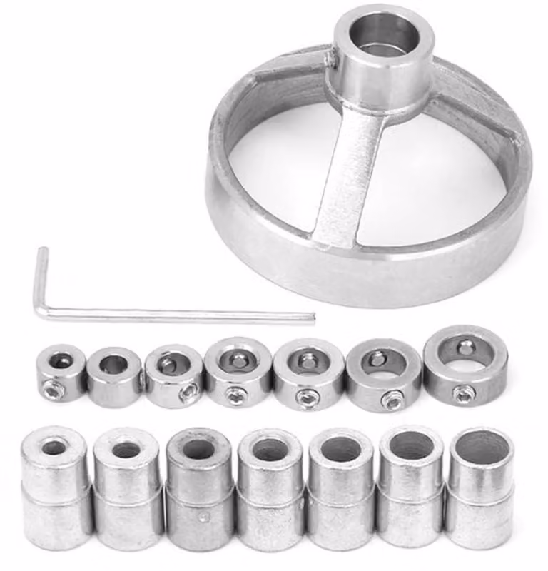 Supporto per trapano - Ideale per la realizzazione di fori dritti - Argento - Lavorazione del legno - Manuale - Struttura in acciaio