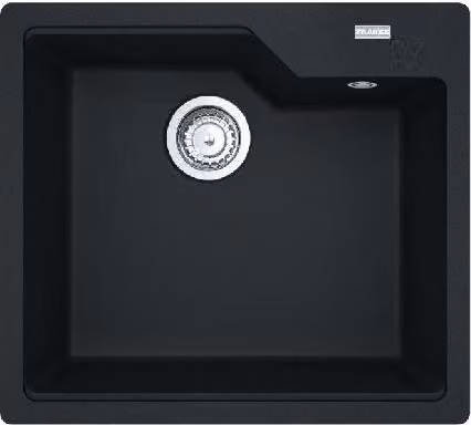 Franke Urban - Lavello Fragranite UBG 610-56, 560x500 mm, nero opaco 114.0700.066