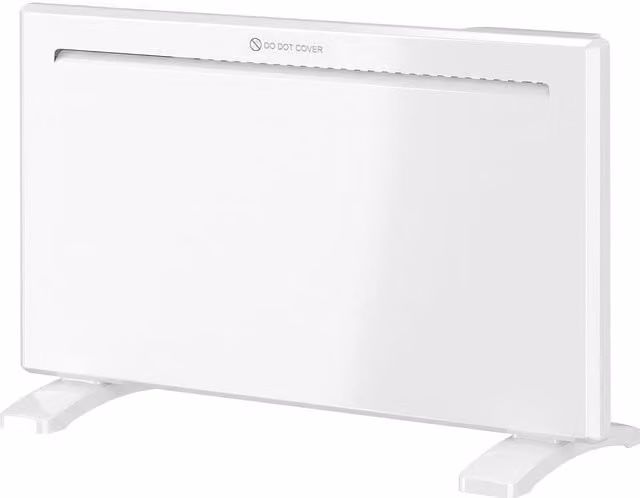 Stufa Elettrica Termoconvettore HOMCOM 1500W, da Parete o da Terra, Bianca, Compatibile con Alexa e Google Home